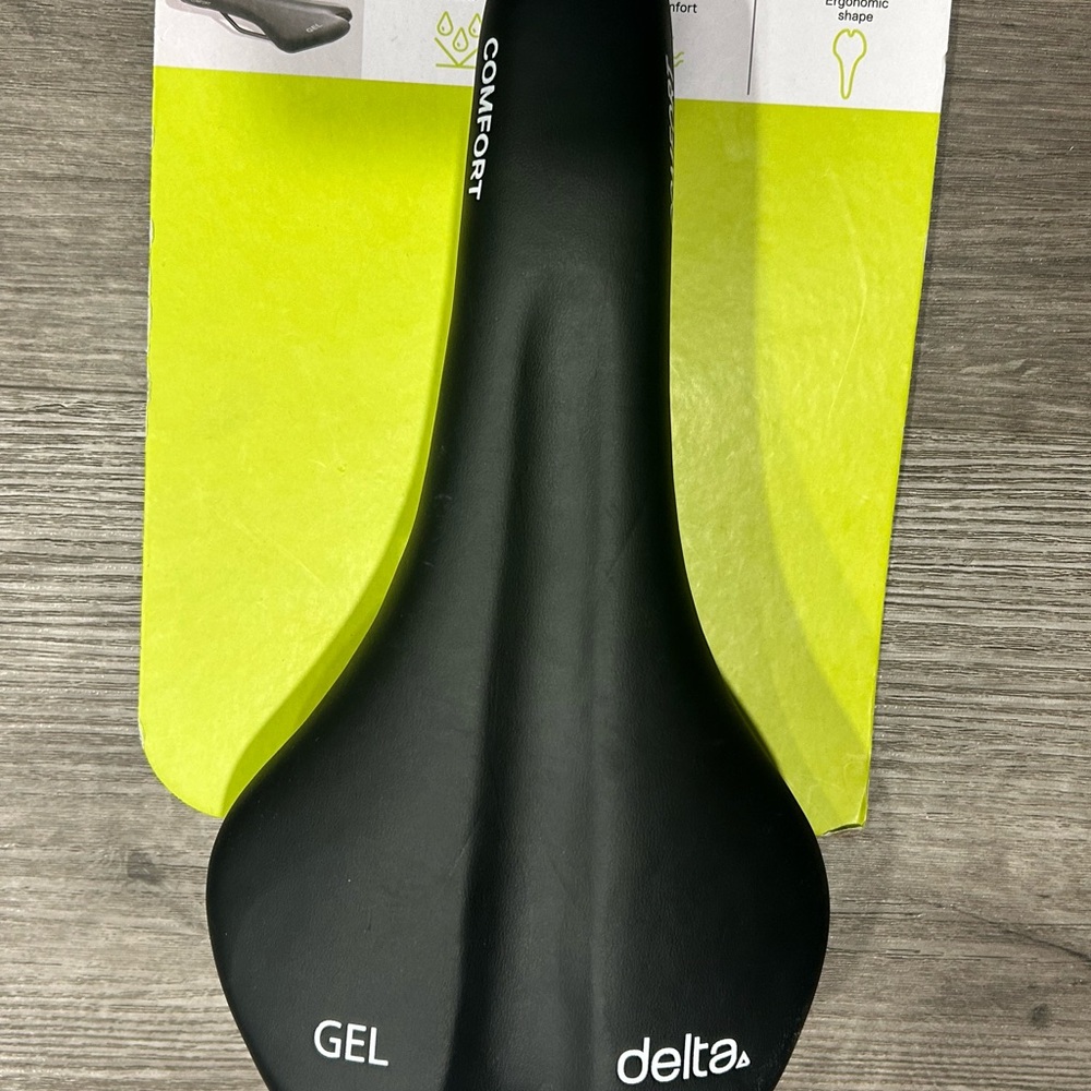 Delta Black Gel Bicycle Seat New